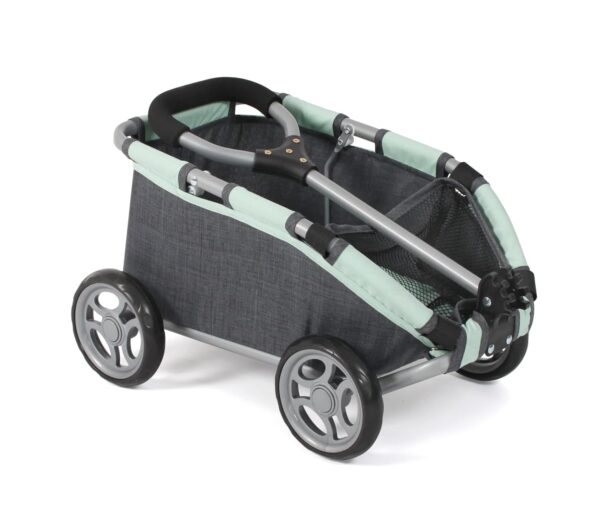 Bayer Chic 2000 Skipper Ziehkarren für Puppen & Teddys, Grau/Minze, Klein