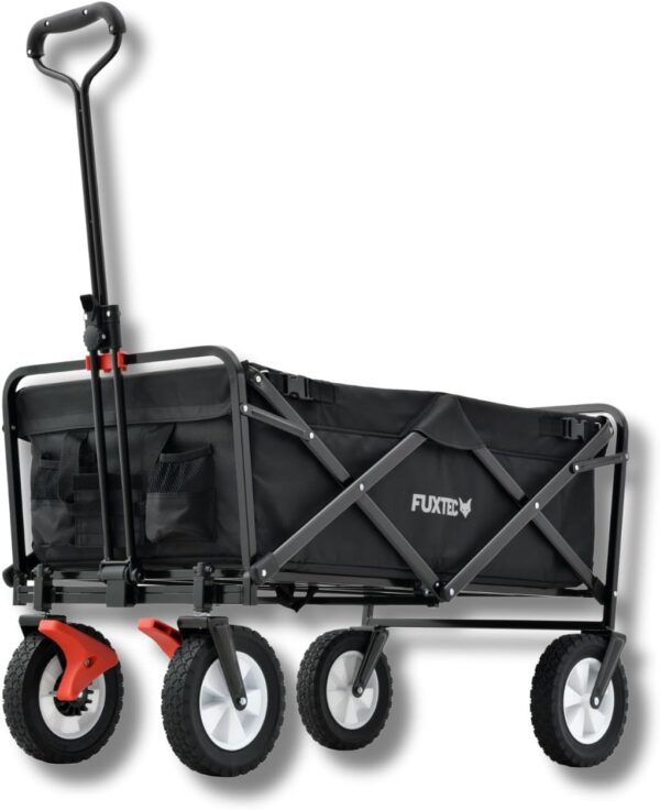 FUXTEC FX-CT100 Klappbarer Handwagen Schwarz, 75 kg