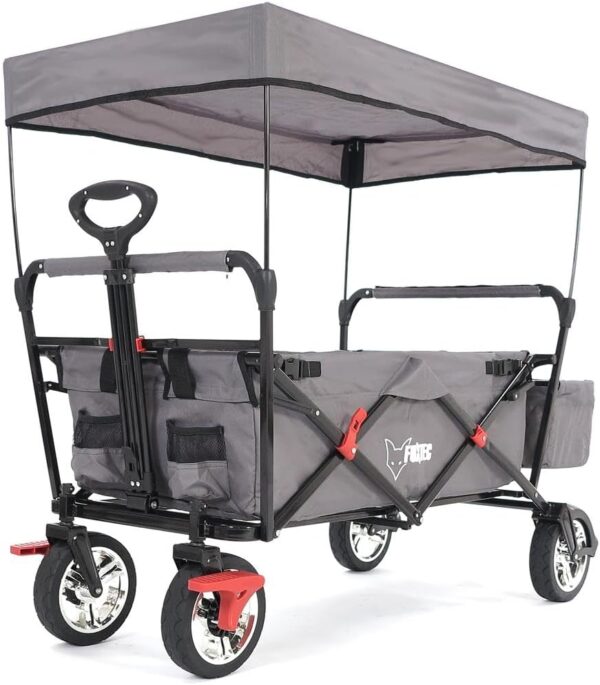 Fuxtec FX-CT500 Klappbarer Transportwagen mit Dach & Bremse