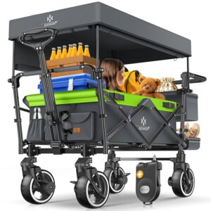 KESSER® GTS-9100 Klappbarer Sackkarren mit Dach, 150 kg, Bremsen