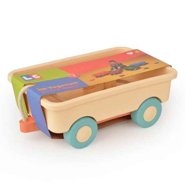 Toy Train Kinder-Schubkarre Indoor/Outdoor ab 2 Jahren (Beige)